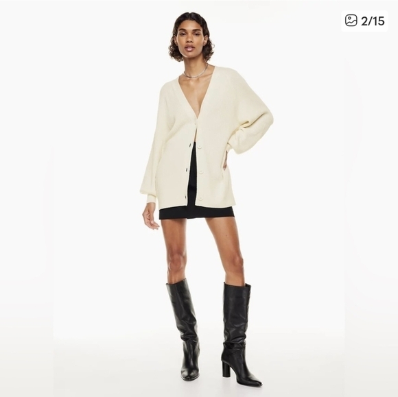 BABATON Bespoke Cardigan Sweater Wool Grey - Picture 2 of 13